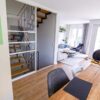 Treppenhaus-Schiebetür Weiß mit Sprossen (Standardmaß) | 2-flügelig – Bild 2