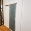 door360 Badezimmer-Schiebetür aus satiniertem Glas, moderne Wandmontage mit Dichtungsprofilen