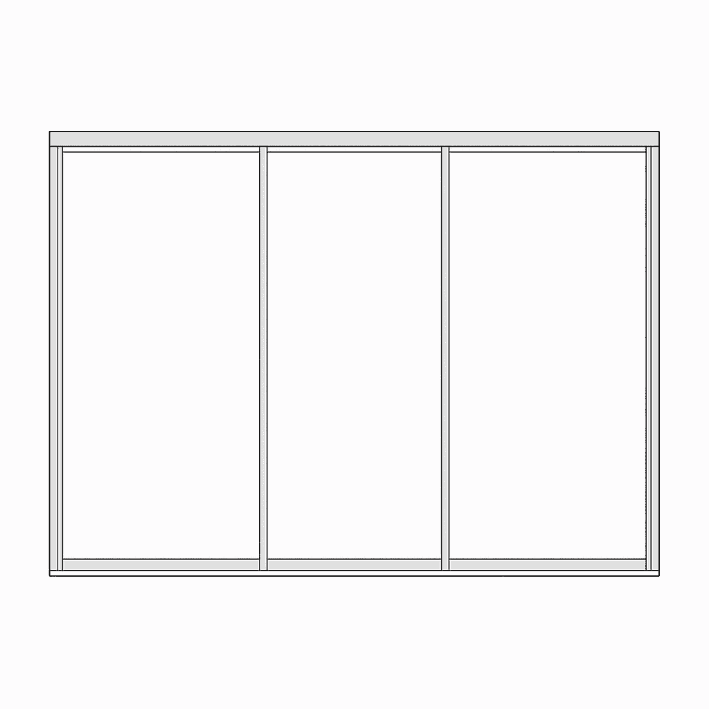 Schiebetür Konfigurator drei Flügel