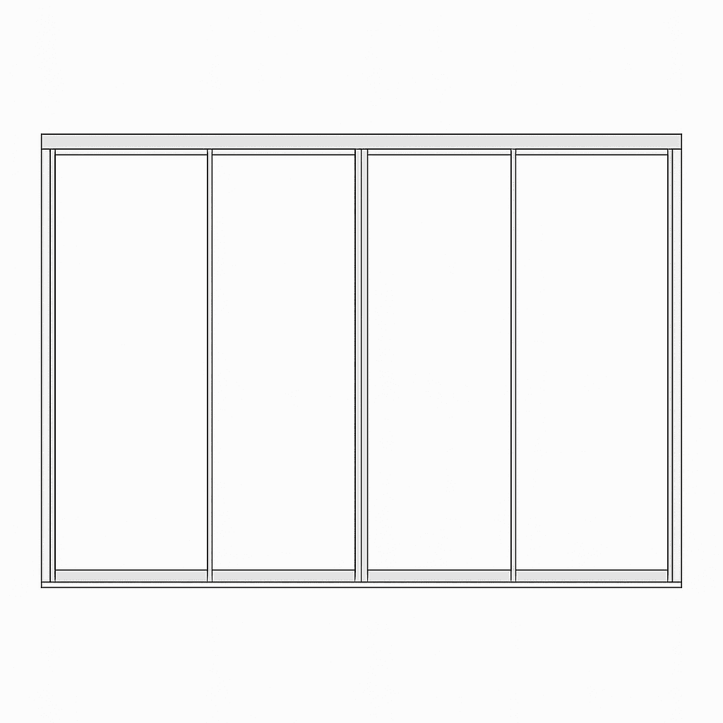 Schiebetür Konfigurator vier Flügel